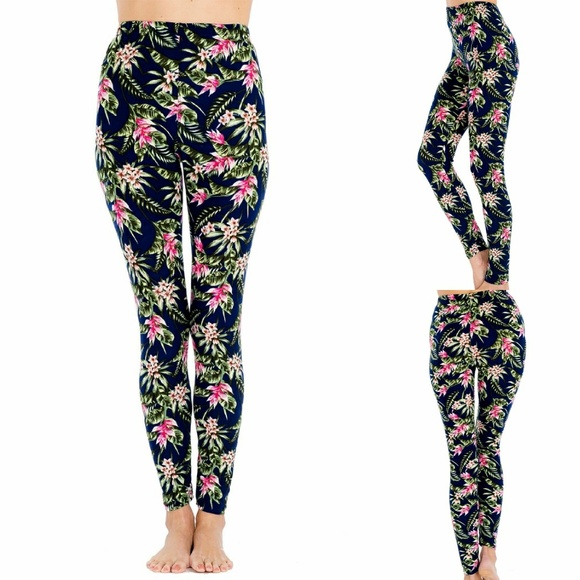 Pants - 👟 Tropical Floral Leggings NEW S/M and L/XL